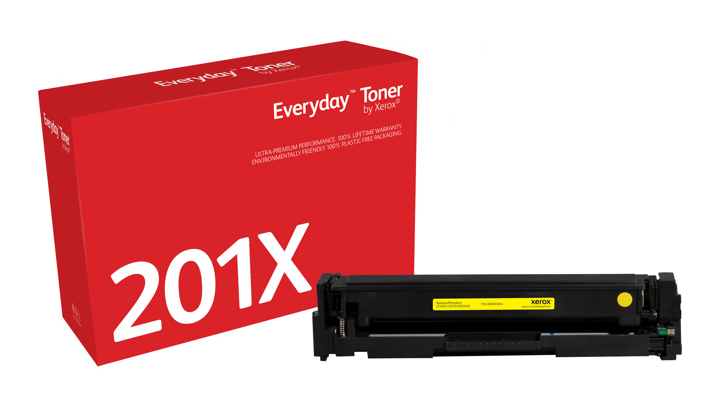 Michelangelo Mægtig strukturelt Everyday Yellow Toner compatible with HP 201X (CF402X), High Yield  006R03694 by Xerox