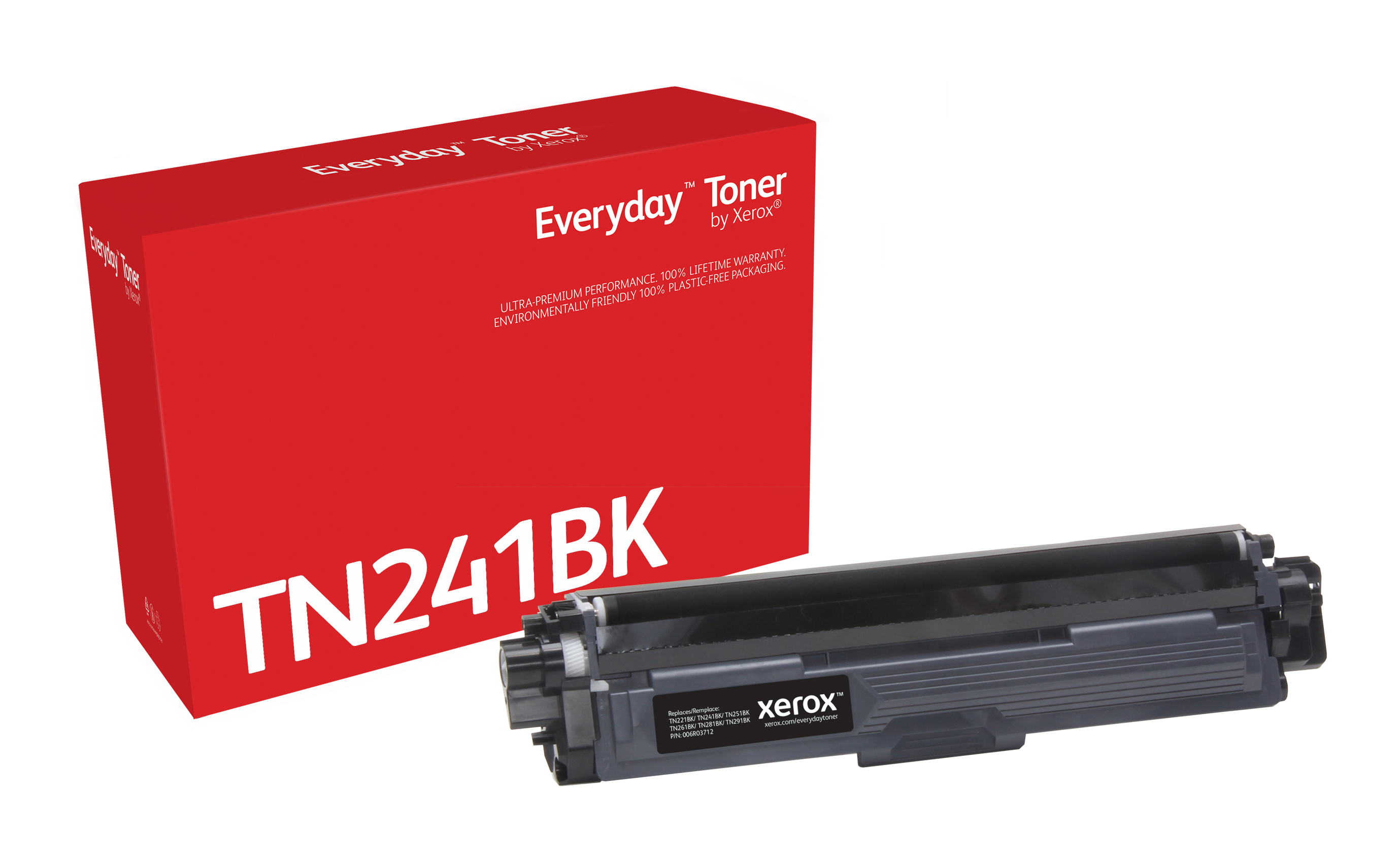 Slip sko smør laser Everyday Black Toner compatible with Brother TN241BK 006R03712 by Xerox