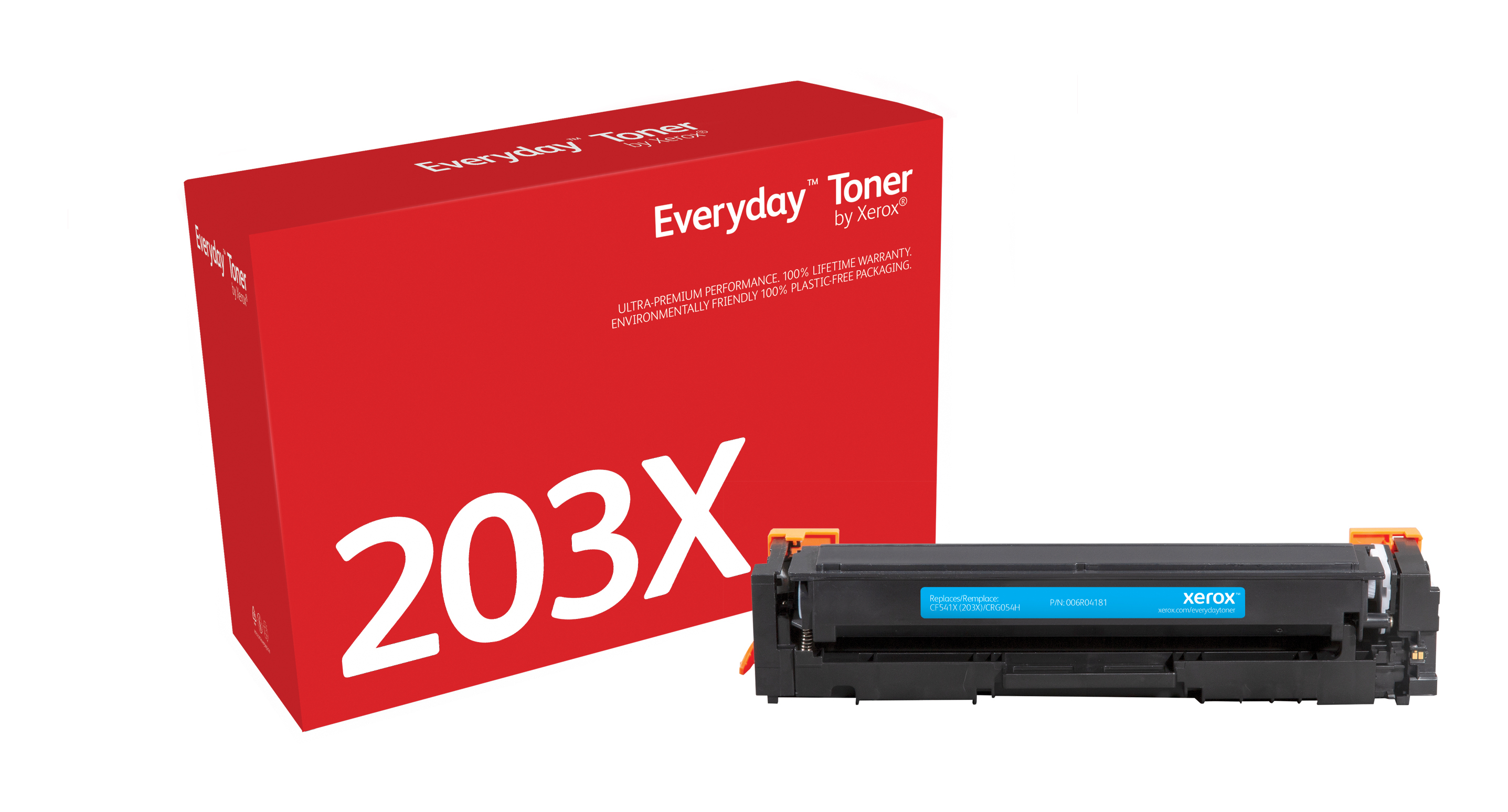 At opdage tusind kassette Everyday Cyan Toner,HP CF541X/CRG-054HC ekvivalent fra Xerox, 2500 sider  006R04181 by Xerox