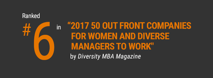 Ranked #5 in “Diversity Leadership: Best Places for Women & Diverse Managers to Work” by Diversity MBA Magazine