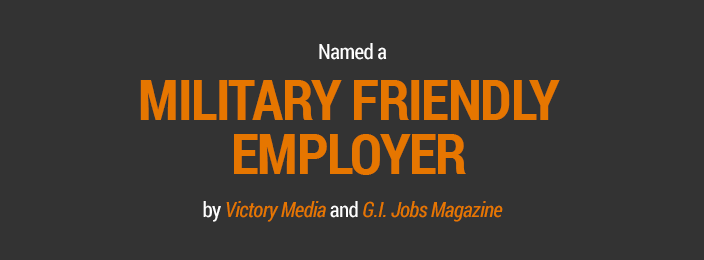 Named a Military Friendly Employer by Victory Media and G.I. Jobs Magazine