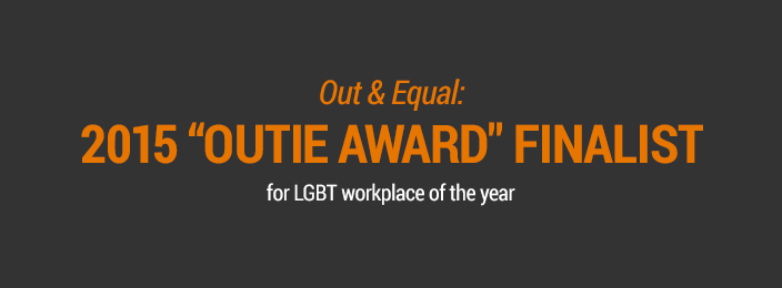 Out & Equal: 2015 “Outie Award” Finalist for LGBT workplace of the year